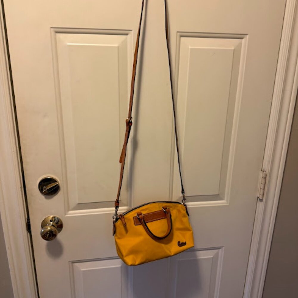 Dooney & Bourke Florentine Leather & Nylon satchel/crossbody bag - Picture 9 of 13